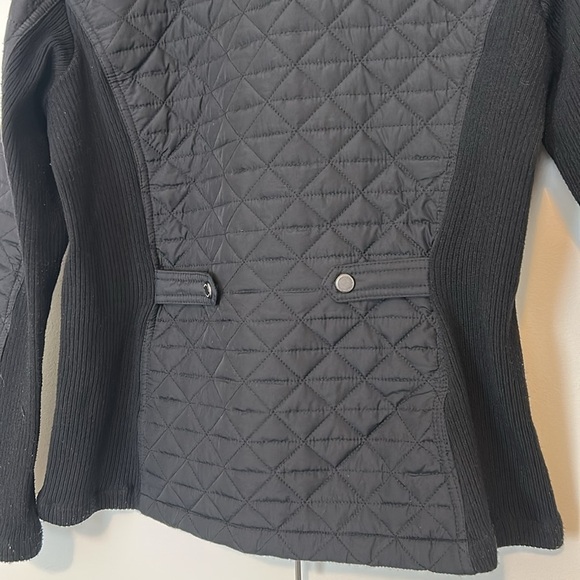 Weatherproof Black Quilted Jacket With Side Stretch, Large - Picture 10 of 12